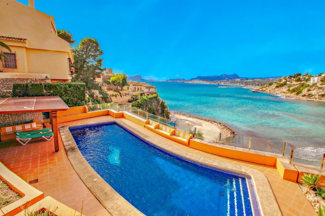 El Portet - Beachfront Holiday Home With Private Pool In 모라이라 외부 사진