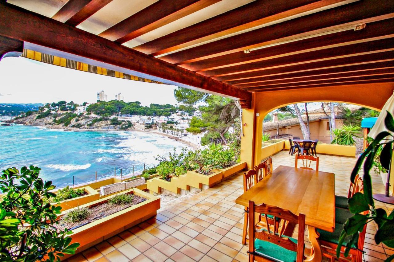 El Portet - Beachfront Holiday Home With Private Pool In 모라이라 외부 사진